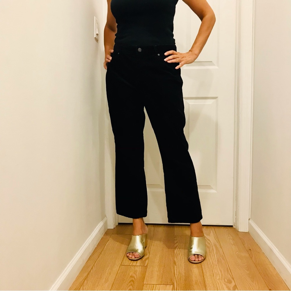 PRIVATELY SOLD!!! Talbots Heritage Petites black cropped corduroy pants. Size - Picture 2 of 10